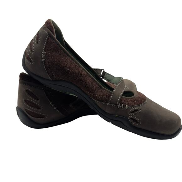 AHNU women’s Gracie Mary Jane sz. 7.5 brown leather, granola girl, natural S0403 - Picture 8 of 11